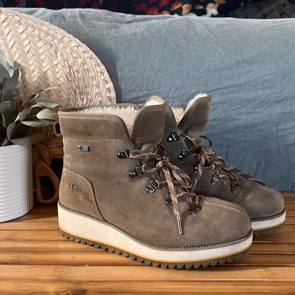 Ugg platform hiking boots